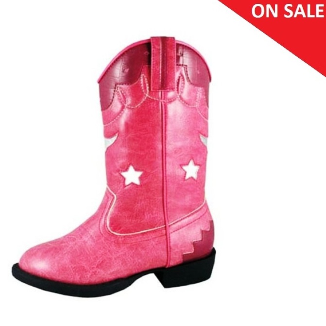 1167 Girl's Smoky Mountain Austin Lights Pink Light Up Boot